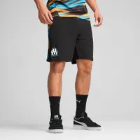 Puma Olympique de Marseille Faster Shorts Men, Clothing, Black/Heat Fire, 3XL