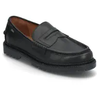 Ralph Lauren Ftw for man. 803961420001 Jett leather penny loafers black (47), Flat, 1 to 3 cm, None, Casual, Classic