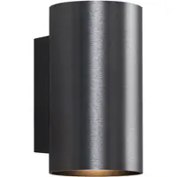 QAZQA Moderne vegglampe, gunmetal, rund, 2-lys GU10 50 mm - Sandy