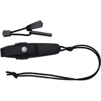 Morakniv Eldris Neck Knife, Single/enkelt, Jaktkniv, Drop punkt, Rustfritt stål, Termoplastisk elastomer (TPE), Sort