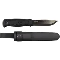 Morakniv 13716, Single/enkelt, Jaktkniv, Drop punkt, Kull stål, Polyamid, Sort