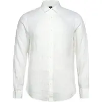 Armani Exchange for man. XM001221AF14619U0001 Fit Linen Shirt white (L), Casual, Party, Classic, Long sleeve
