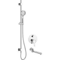 Deante Innebygd Dusjsett Med Badekartut