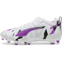 Puma ULTRA 5 MATCH FOREVER FG/AG Football Boots Youth, Shoes, White/Pure Magenta/Feather Gray, 30