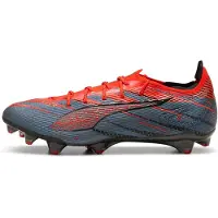 Puma ULTRA 5 CARBON SPEED FG Football Boots Unisex, Shoes, Black/White/Fiery Coral, 45
