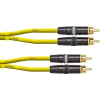 Cordial CEON DJ RCA 1.5 G Audio Forbindelsesledning [1x Cinch-stik - 1x Cinch-stik] 1.50 m Grøn (Neon)