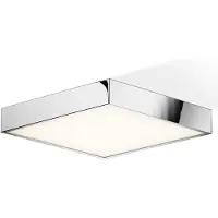 DECOR WALTHER Cut LED-taklampe, krom, 30x30cm