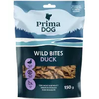 PrimaDog Wild Bites Soft Snack - And & solhatt (4 x 150 g)