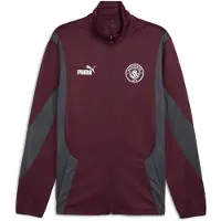 Puma Manchester City ftblNRGY+ Jacket Men, Clothing, Dark Rosette/Stormy Slate, XS