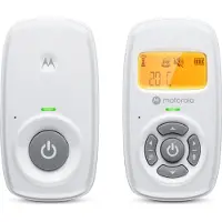 Motorola AM24, DECT-babytelefon, 300 m, Hvit, Rav, Batteri