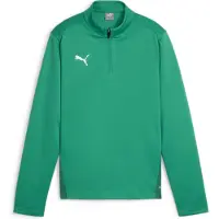 Puma Treningsskjorte m. Glidelås - TeamGOAL - Sport Green/White - - 10 år (140) - Genser