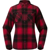 Bergans Nordmarka Flanellskjorte Dame Red/Black Check XS