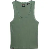 Superdry Vintage Lace Trim Ermeløs T-skjorte