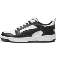 Puma Rebound V6 Low Sneakers, Shoes, White/Black/White, 42