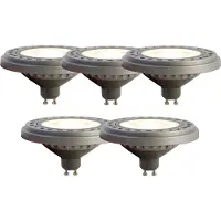 LUEDD Sett med 5 GU10 LED-pærer AR111 8W 750 lm 3000K