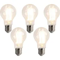 LUEDD Sett med 5 E27 dimbare LED-pærer A60 7,6W 780 lm 2700K