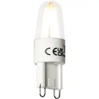 LUEDD Sett med 5 G9 LED-filamentpærer 1,8 W 170 lm 2300 K