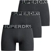 Superdry for man. M3110452C Pack of 3 Boxers Grey design (L), Homewear, Cotton