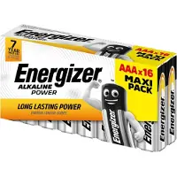 Energizer batteri - AAA type - Alkalisk x 16