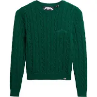 Superdry for woman. W6110685A Essentials Slim pullover green (XS), Casual, Acrylic