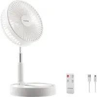 InnovaGoods 3-i-1 Sammenleggbar Oppladbar Vifte