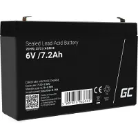 Green Cell AGM VRLA Batteri 6V 7.2Ah