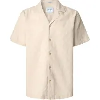 Pepe Jeans for man. PM308833 Ansel shirt white ecru (XXL), Beige, Casual, Cotton, Short sleeve, Sustainable