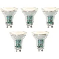 LUEDD Sett med 5 GU10 LED-lamper skumringssensor 3W 200 lm 2700K