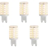Luumr Sett med 5 smarte G9 dimbare LED-pærer klare 2,5W 250 lm 2700-6500K Zigbee
