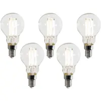 Luumr Sett med 5 smarte E14 LED-pærer P45 klare 4,2W 470 lm 2700-6500K