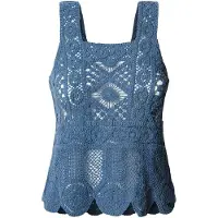 Pepe Jeans for woman. PL702291 Top Olive blue (M), Casual, Cotton, Sleeveless / Straps