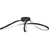 Eglo connect LED-taklampe Calarossa-Z, svart, aluminium