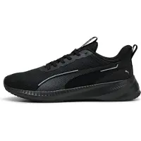 Puma Flyer Lite 3 Running Shoes, Shoes, Black/Black/Silver, 35.5