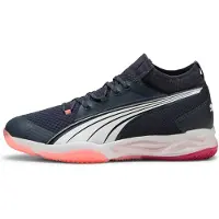 Puma Eliminate NITRO SQD Handball Shoes Unisex, Shoes, Parisian Night/White/Glowing Red, 44.5
