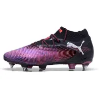 Puma FUTURE 8 ULTIMATE MxSG Football Boots Unisex, Shoes, Black/White/Glowing Red, 37.5
