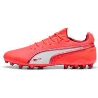 Puma KING ULTIMATE MG Football Boots Unisex, Shoes, Glowing Red/White/Red Fire, 42.5