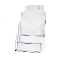 Sigel - Literaturholder - stasjonær - 3 rom - for A4 - blank