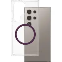 CARE by PanzerGlass Flagship Case Transparent Urban Combat w. Plum Purple QI Compatible Samsung Galaxy S25 Ultra