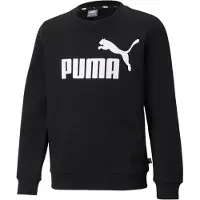 Puma Collegegenser - Ess Big Logo Crew - Svart m. Logo - - 3 år (98) - Collegegenser