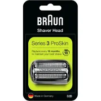 Braun 32B Series 3, Sort, 320s-4, 330s-4, 320s-5, 330s-5, 17 g