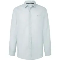 Pepe Jeans for man. PM308774 Marcial blue shirt (L), Casual, Cotton, Long sleeve
