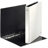 Leitz WOW - Ringperm - bokryggbredde: 40 mm - for A4 Maxi - kapasitet: 250 ark - perlehvit