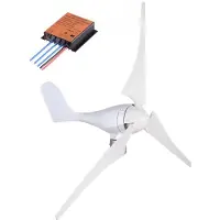 Vevor vindturbin, 400W 12V vindturbingeneratorsett, 3-blads ladekontroller vindturbingenerator, vindkraftturbingenerator for strømtilskudd