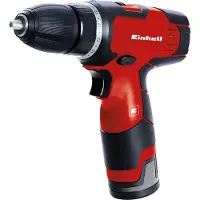 Einhell TH-CD 12-2 Li, Boremaskin med pistolgrep, Nøkkelløs, Sort, Rød, 1 cm, 350 RPM, 1300 RPM