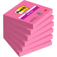 Post-It 7100263208, firkant, Rosa, Papir, 76 mm, 76 mm, 90 ark