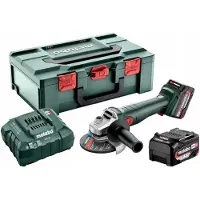 Metabo Vinkelsliper W 18 L 9-125 Quick med 2 x 5,2 Ah Li-Power-batterier