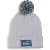 Puma FC Pom Pom Beanie Youth, Accessories, Silver Mist, Kids