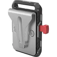 SmallRig 2990, Batteriplate, Sort, Rød, Sølv, Aluminium, Rustfritt stål, 1/4-20, M4, China