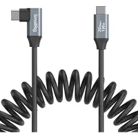 SmallRig 4792 Usb-c Rett Til Usb-c Vinklet Kveilet Datakabel