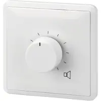 Monacor ATT-324PEU, Rotasjonsvolumkontroll, Vegg-montert, Hvit, 50 - 18000 Hz, 24 W, 80 mm